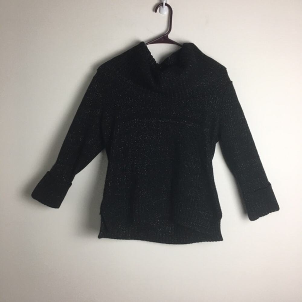 89th & Madison Cowl Neck Sparkly Sweater Large